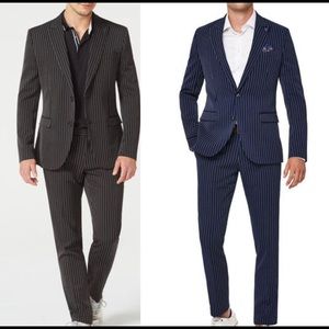 2x Politix Pinstripe Suits